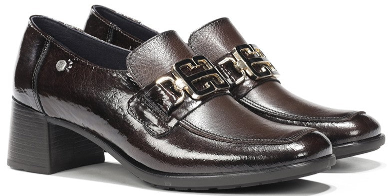 Chaussures à talons moyens pour femme Dorking - Fluchos IKIA D9774, brun