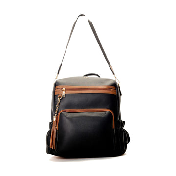 1418 NOIR/TAN SAC PVC