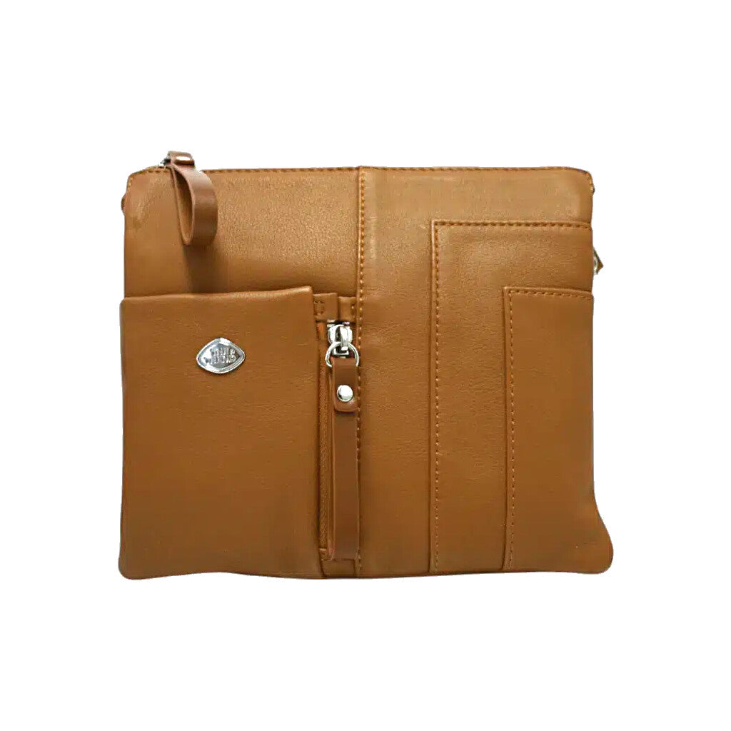 583306 SAC DOUBLE COMPART. CUIR ITALIEN
