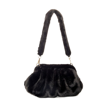 26018 NOIR SAC PVC/FAUSSE FOURRURE