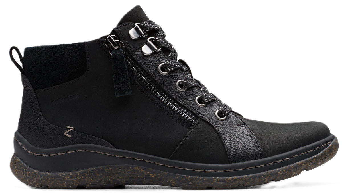 Bottillons d'automne pour femme Clarks ORLENE TOP WP 26182991, noir