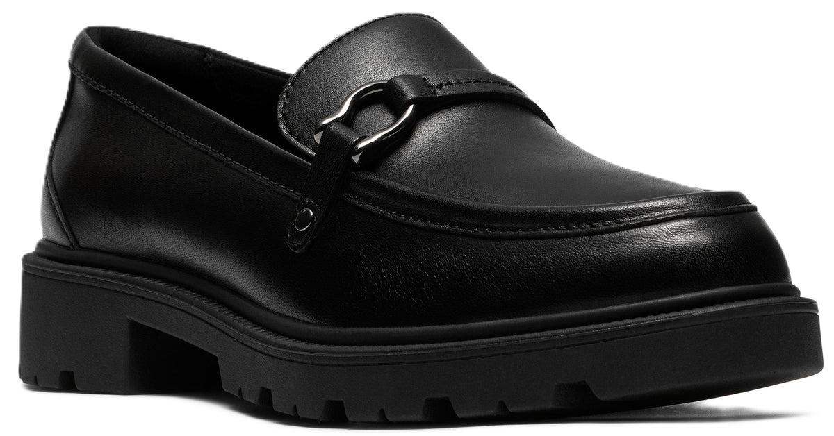 Mocassins pour femme Clarks CODE L STEP 26320202, noir