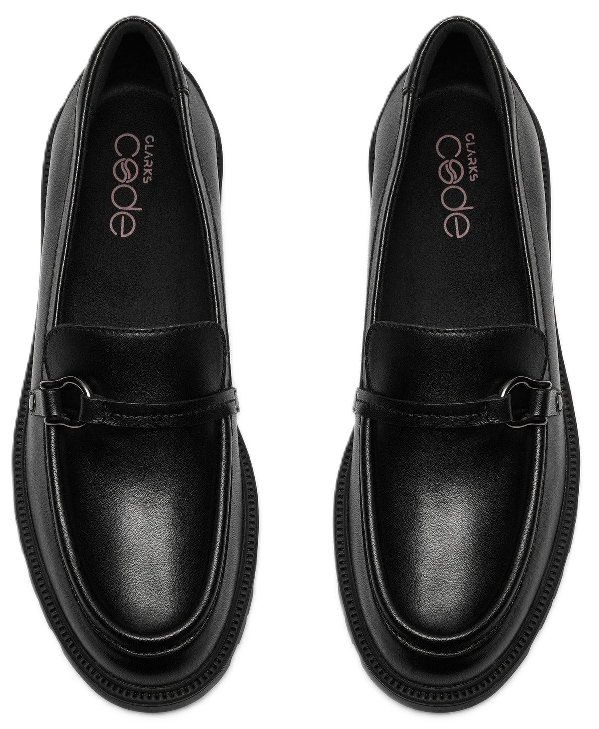 Mocassins pour femme Clarks CODE L STEP 26320202, noir