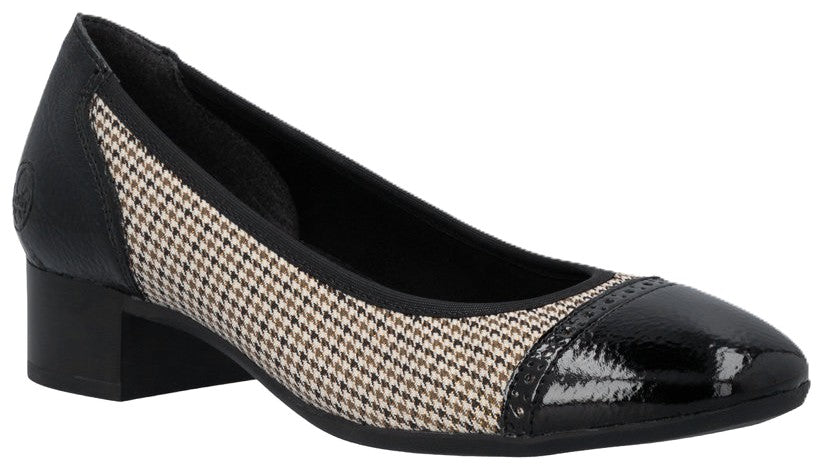 Chaussures à talons bas pour femme Rieker 43450-60, multicolore