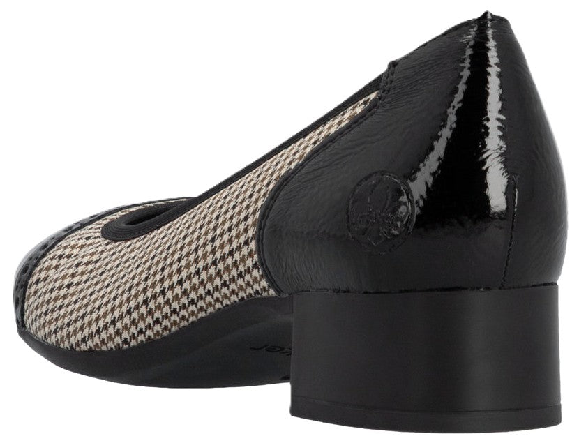 Chaussures à talons bas pour femme Rieker 43450-60, multicolore