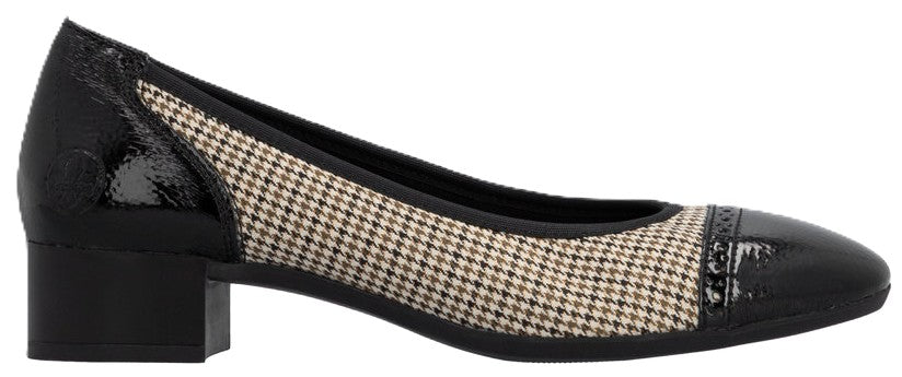 Chaussures à talons bas pour femme Rieker 43450-60, multicolore