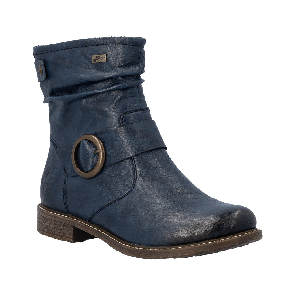 Bottes imperméables pour femme Rieker 74857-14, bleu