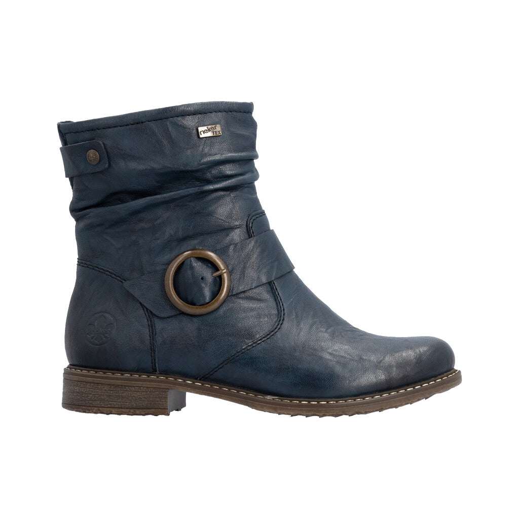 Bottes imperméables pour femme Rieker 74857-14, bleu