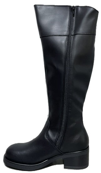 Bottes d'hiver longues pour femme Saute-Mouton ELLA, noir