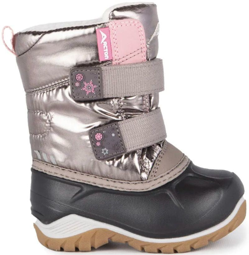 Bottes d'hiver pour fille Acton KIDDY A8388, gris argent