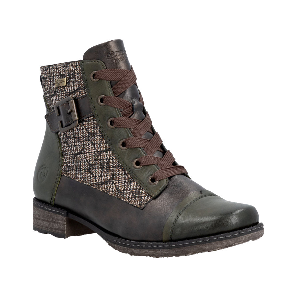 Bottillons d'automne pour femme Rieker - Remonte D4381-52, vert kaki