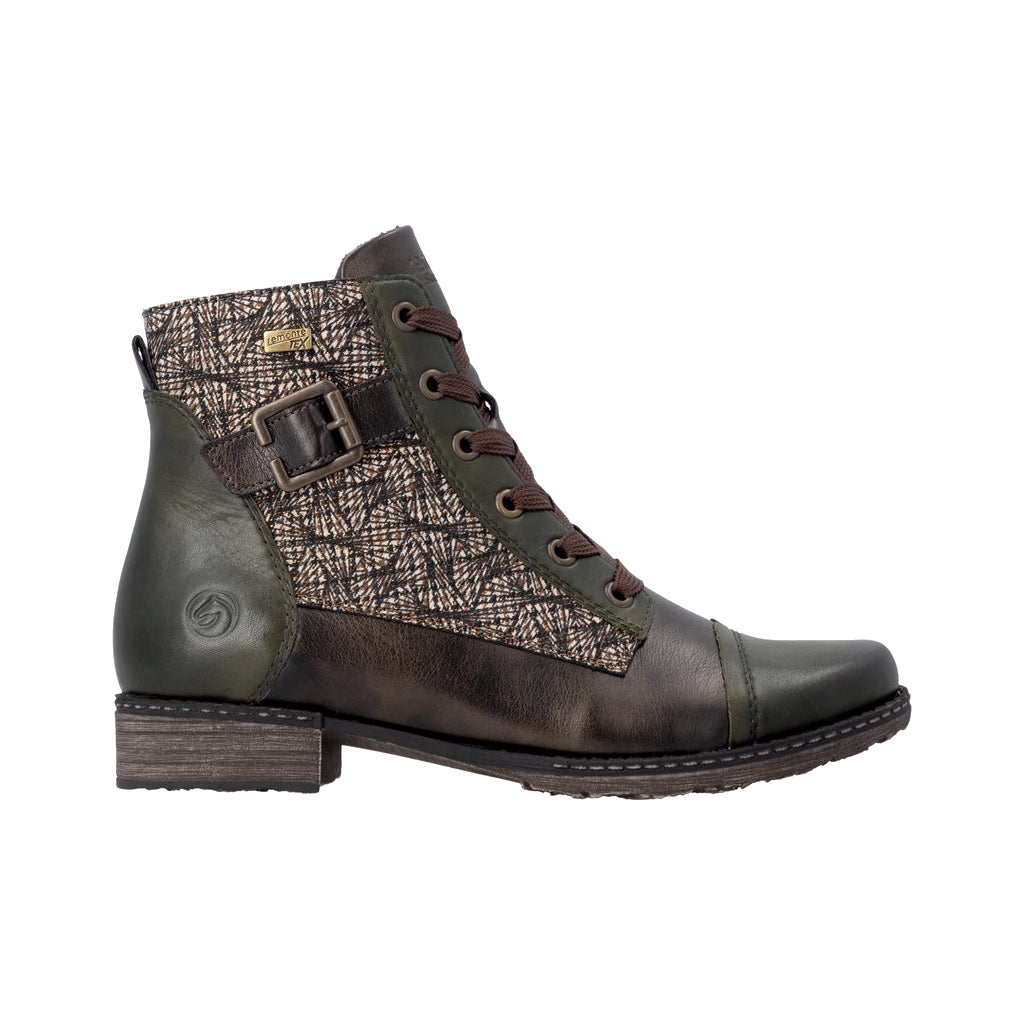 Bottillons d'automne pour femme Rieker - Remonte D4381-52, vert kaki