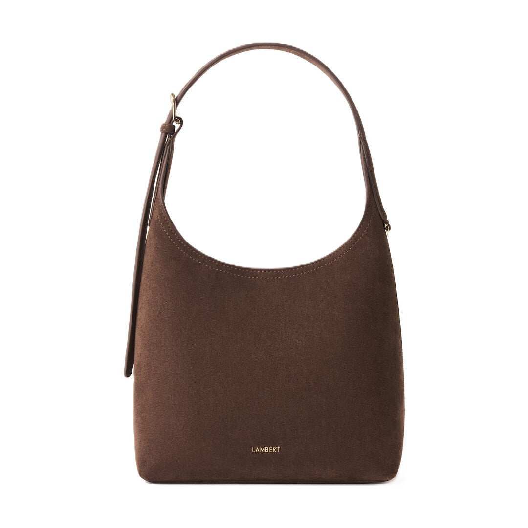 Sac à main Lambert ELENA CHOCOLAT SUÈDE SAC ÉPAULE, brun