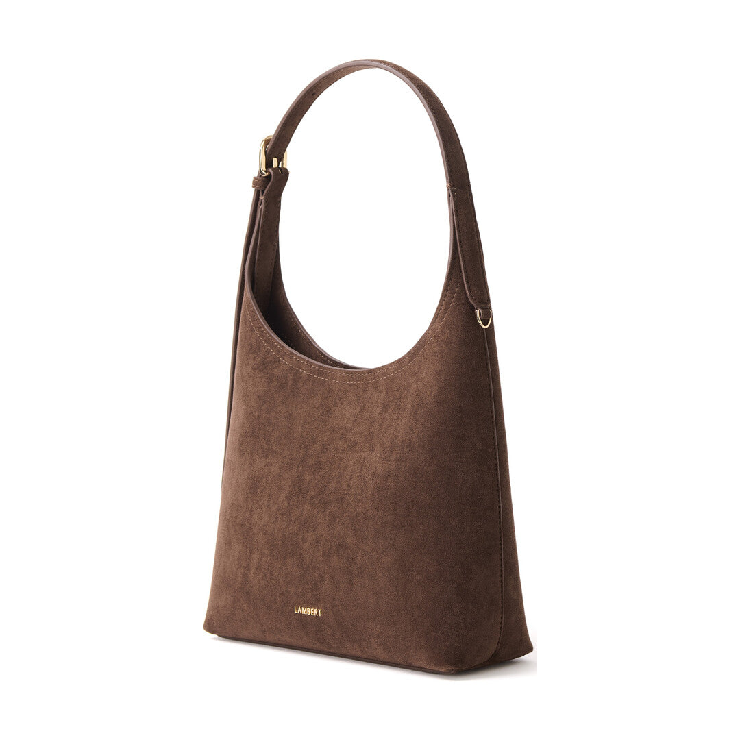 Sac à main Lambert ELENA CHOCOLAT SUÈDE SAC ÉPAULE, brun