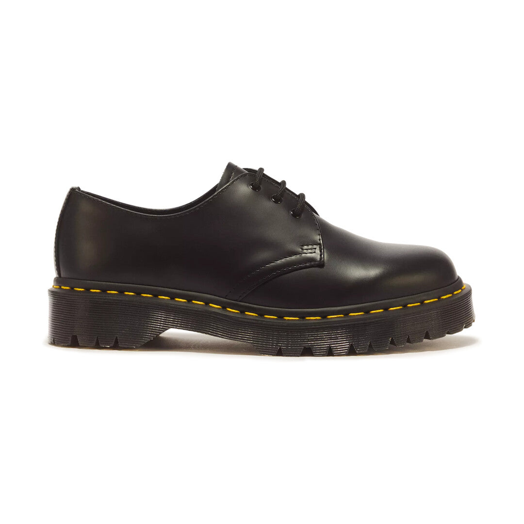 Dr. Martens Chaussure compensée pour femme | 1461 BEX BLACK SMOOTH