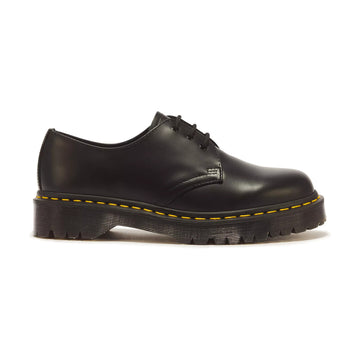 Dr. Martens Chaussure compensée pour femme | 1461 BEX BLACK SMOOTH