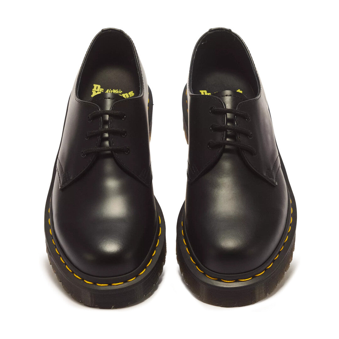 Dr. Martens Chaussure compensée pour femme | 1461 BEX BLACK SMOOTH