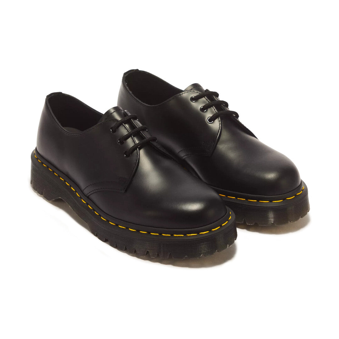 Dr. Martens Chaussure compensée pour femme | 1461 BEX BLACK SMOOTH