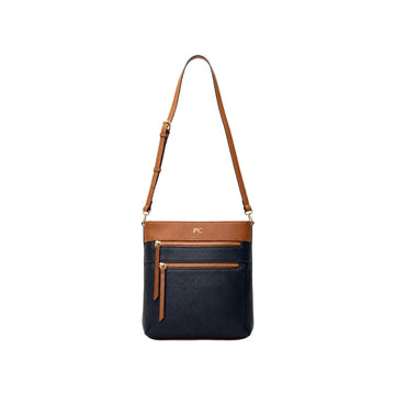 1415 NOIR/TAN SAC BANDOULIÈRE PVC