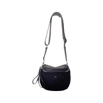 1946 NOIR SAC BANDOULIÈRE PVC/SHERPA
